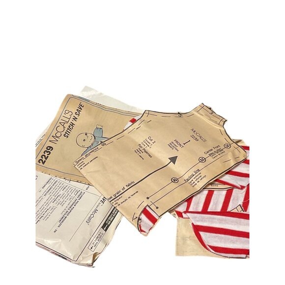 McCalls Stitch N Save 2239 Doll Clothes Sewing Pattern - Picture 3 of 3